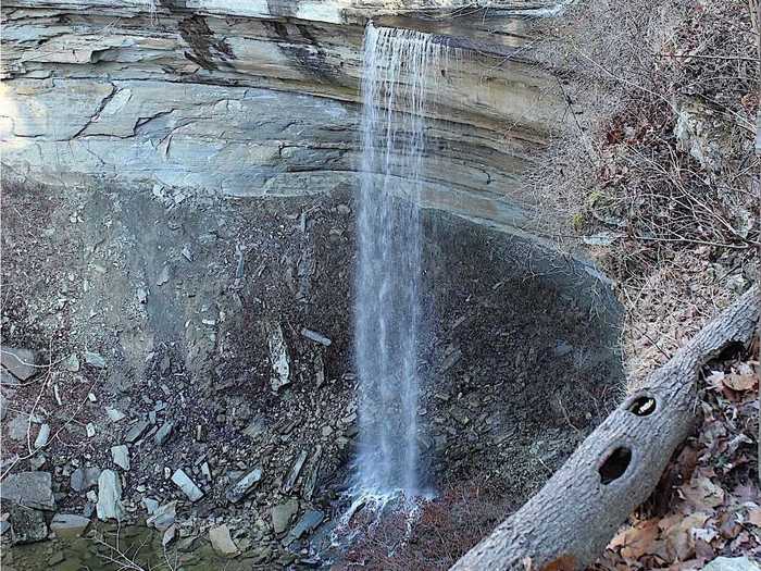 INDIANA: Clifty Falls, Hoffman Falls, and Tunnel Falls in Madison