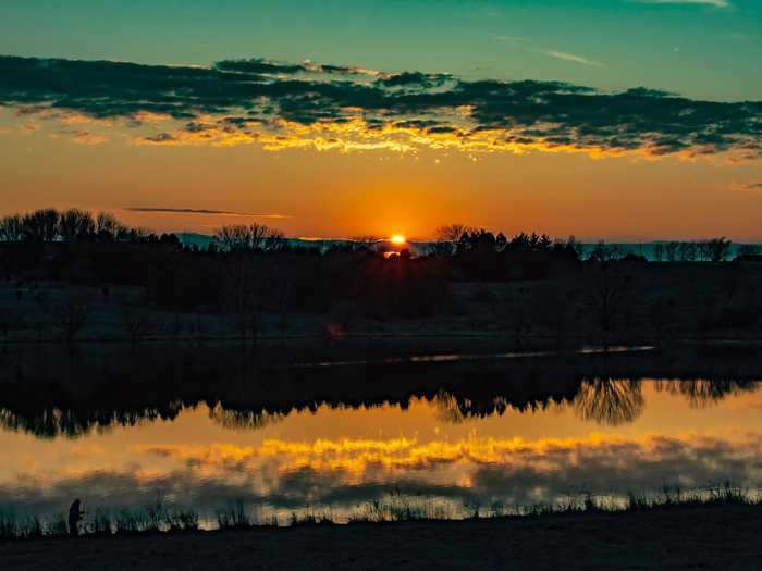 NEBRASKA: Walnut Creek Lake and Recreation Area in Papillion