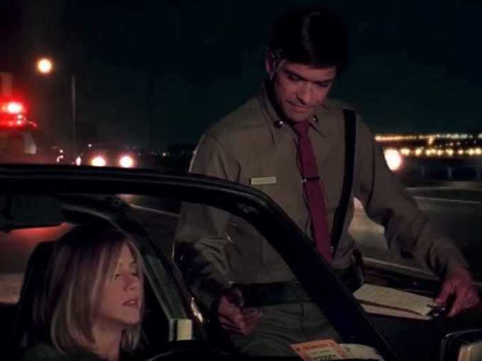 Mark Consuelos played an officer who pulled Rachel over after she was speeding in Monica