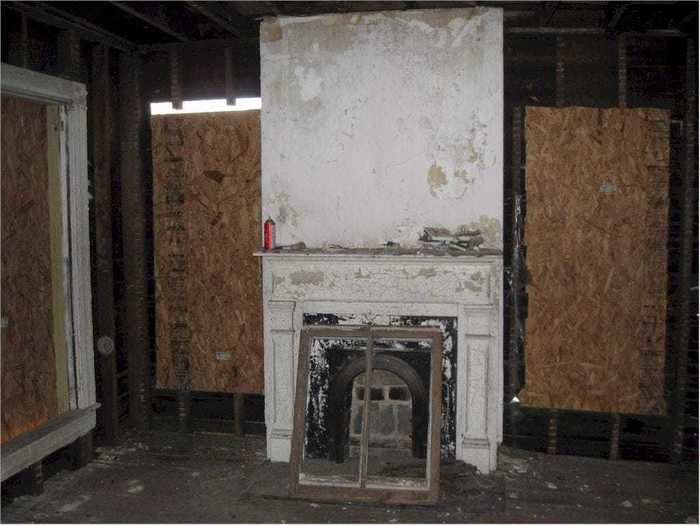 The inside of the house needs some serious work.