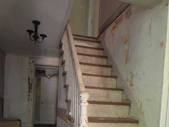 The stairway is not as grand as it once was.