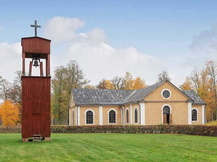 The church, finished in 1866, is a popular wedding venue.