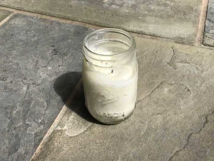 Alternatively, you can use your glass jars to make custom candles.