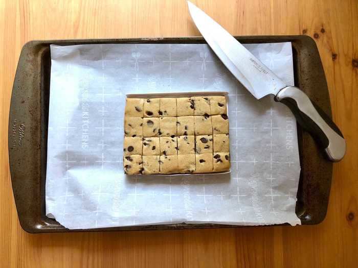 It was time to prepare my miniature cookie pieces, and both Melhoff and Justin Schuble gave me some great tips before I started making the cereal.