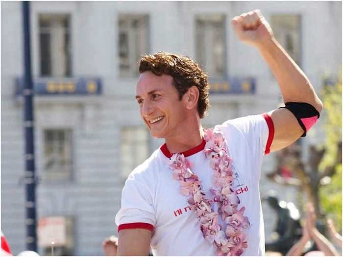 Sean Penn played gay activist Harvey Milk in 2008