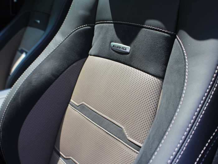 The front seats are well-bolstered, with a massaging function.