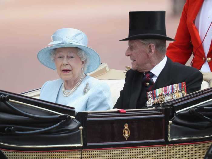 Her Majesty and the Duke of Edinburgh attended Trooping the Colour together in June 2017. Prince Philip announced his retirement just two months later, leaving the Queen to attend all of her engagements solo for the first time during her reign.