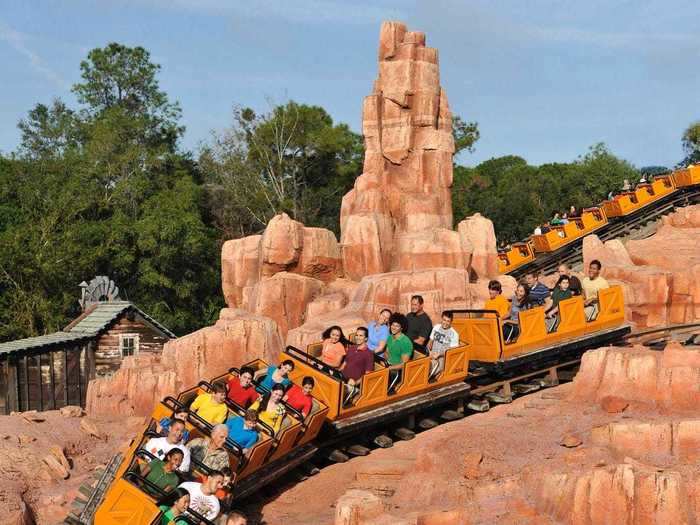 The Thunder Mountain train car names are pretty funny.