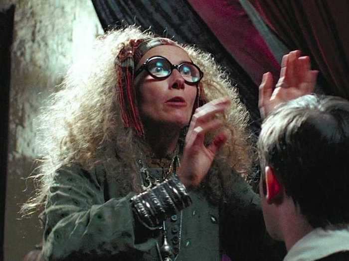 Oscar-winning actress Emma Thompson played Professor Sybill Trelawney.