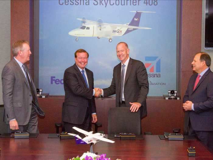 The FedEx deal for 50 planes was estimated to cost $550 million based on the cost price of the aircraft, though the shipper might have received a bulk discount.