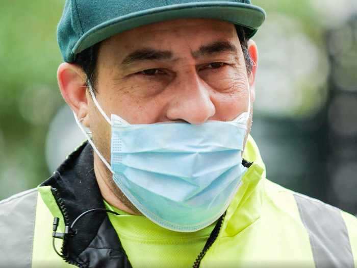 Angel Santiago, 60, is an NYC sanitation worker who retired on May 15. His age puts him in an at-risk group during the coronavirus pandemic.