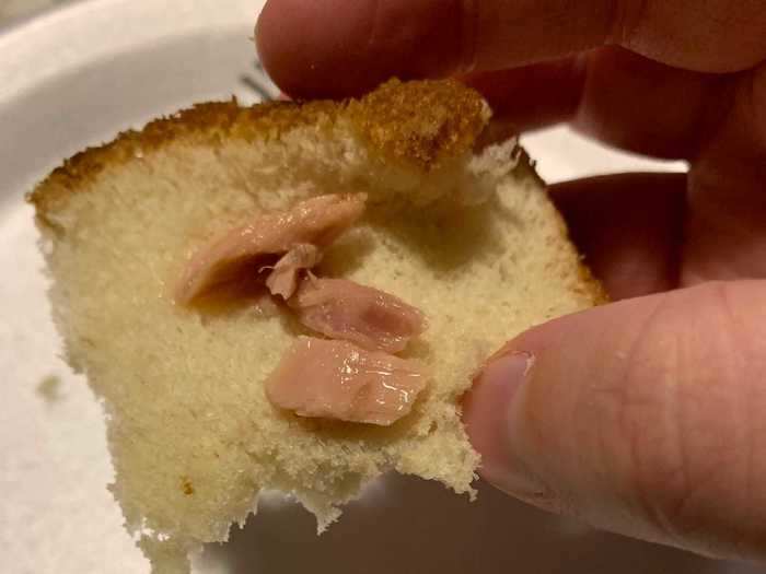 A piece of bread did little to improve the taste of the tuna for me.