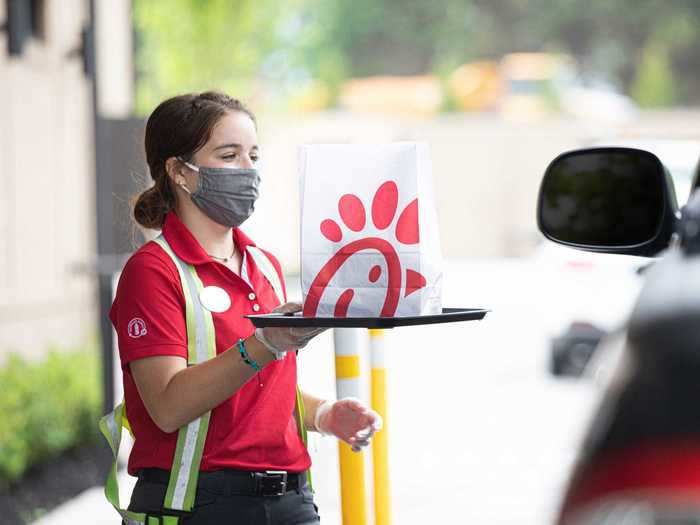 All Chick-fil-A employees will have their temperatures checked at the beginning of their shift.