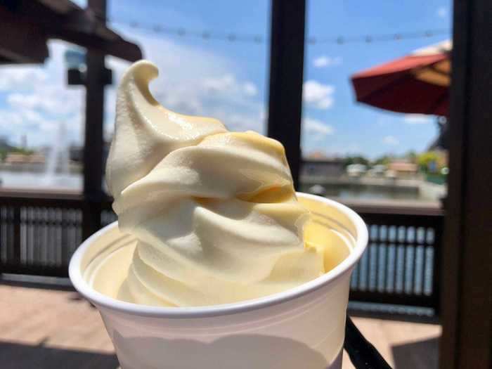 Before we headed out for the day, we picked up some pineapple Dole Whip, a classic Disney World frozen treat beloved by guests.