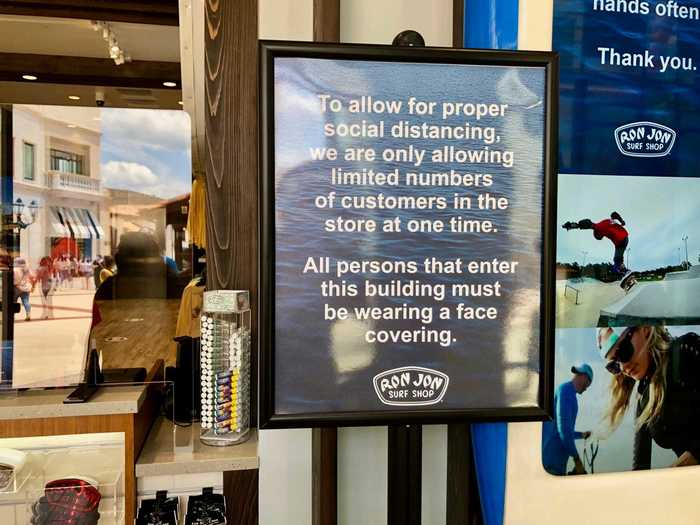 When it came to retail stores, all third-party-owned and Disney-owned stores had implemented safety measures and limited capacity.