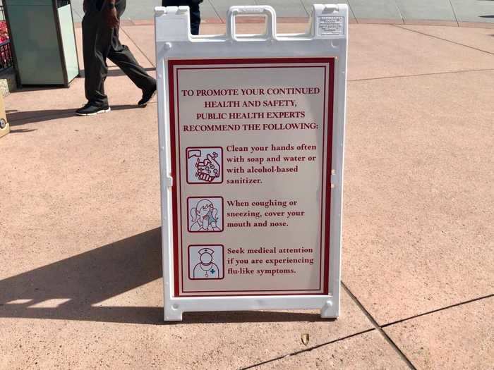 As we walked the complex we noticed more signs explaining safety protocol for guests.