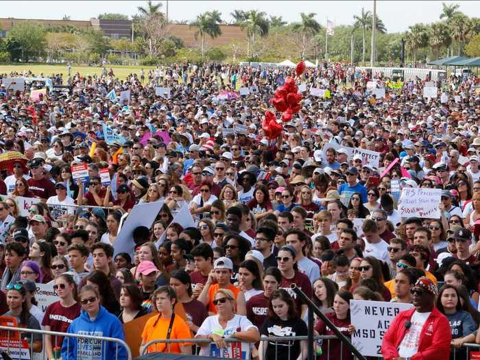 The March for Our Lives was a student-led protest for stricter gun control laws occurring across the United States on March 24, 2018.