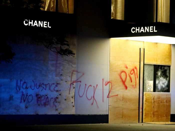 Designer stores in other cities, like Boston, Atlanta, and Seattle, were also looted, vandalized, or covered in graffiti.