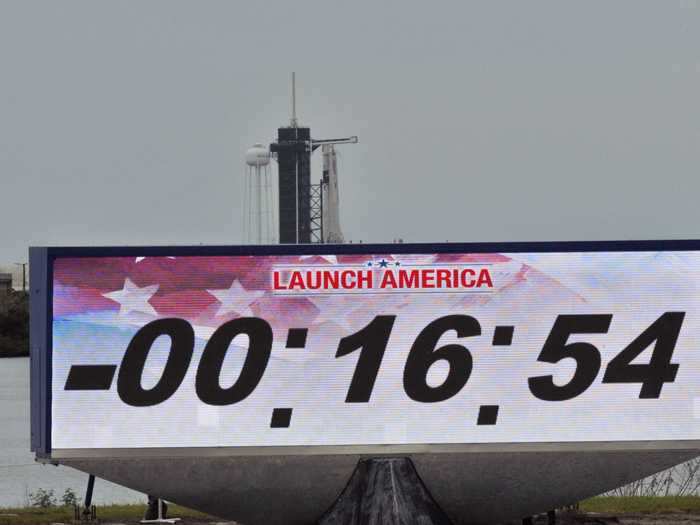 But storm clouds gathered around the launch pad on Wednesday, and just 17 minutes before the scheduled liftoff, NASA engineers decided to scrub the launch.