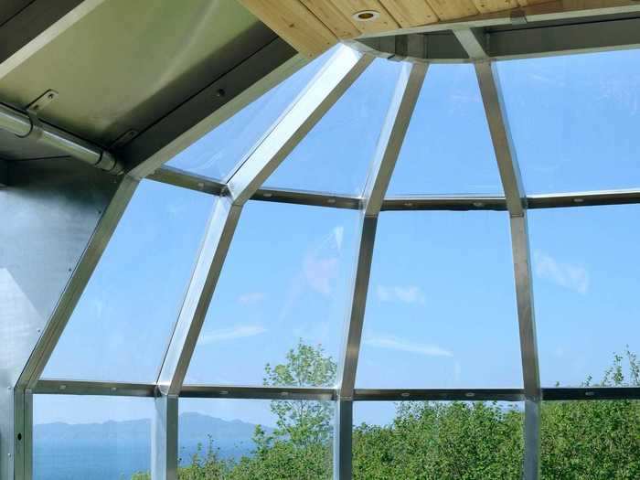 Floor to ceiling window panes are insulated so you can enjoy the scenery in any weather.