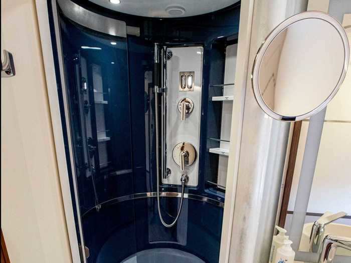 The shower is ideal for traveling dignitaries to maintain hygiene and stay refreshed as there