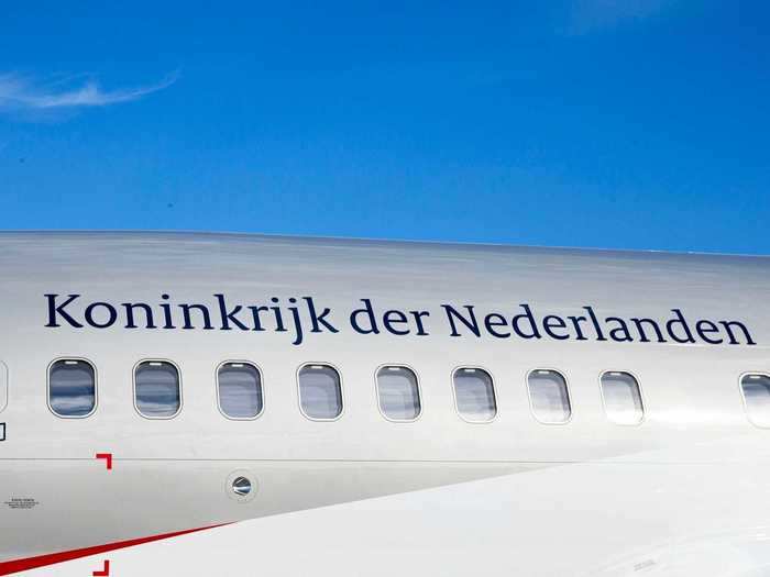 The European nation took delivery of the plane in 2018, with "Kingdom of the Netherlands" across the side written in Dutch.