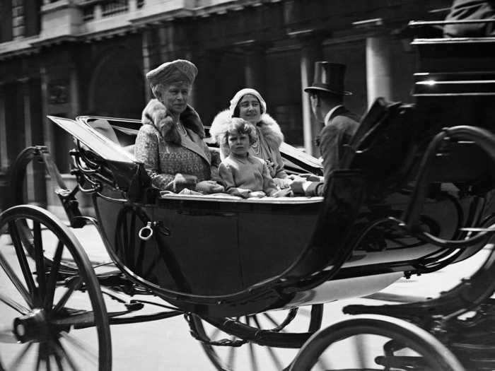 The young princess attended the Trooping the Colour ceremony in 1931.