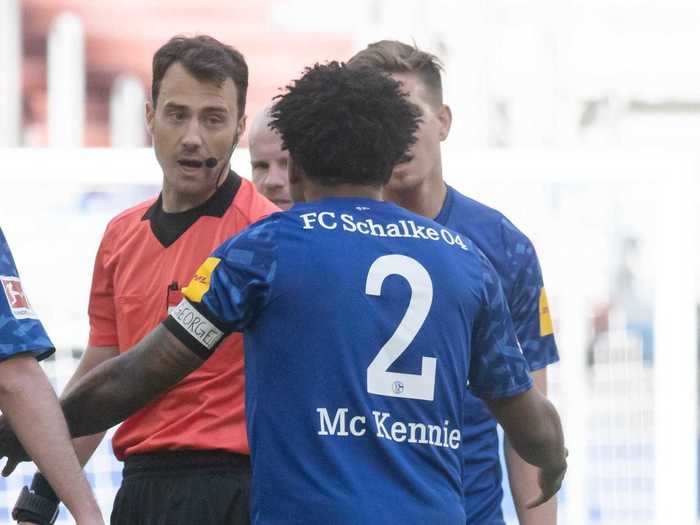 Another Bundesliga star, USMNT midfielder Weston McKennie, wore an armband with the words "Justice for George" on it during a game.