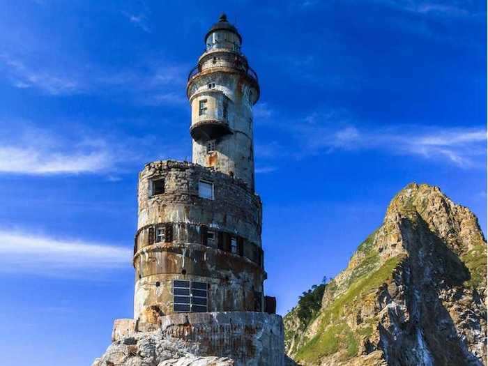 Mys Aniva lighthouse, Sakhalin Island, Russia