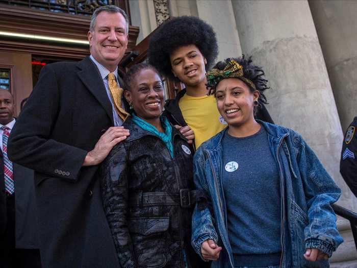 De Blasio has been married to his wife, Chirlane McCray, since 1994. They have two children: a 25-year-old daughter, Chiara, and a 23-year-old son, Dante. De Blasio