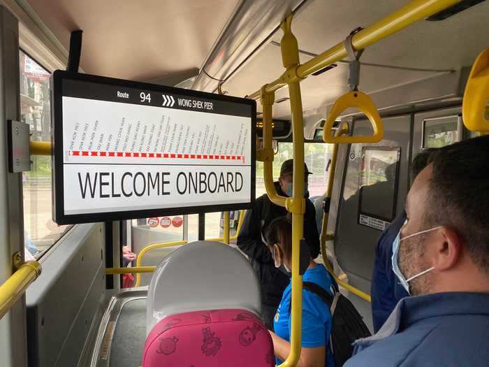 From Sai Kung, he catches another bus to Hang Hau MTR metro station in order to head into Central. The commute takes him about an hour and 15 minutes total.