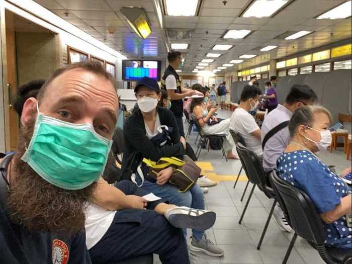 Hong Kong declared a state of emergency on January 25 after the coronavirus outbreak spread to the region from Wuhan, China. Pedersen arrived by container ship on January 28.