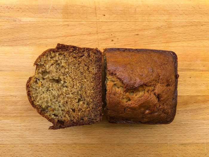 Using too much butter makes for a heavier cake with less banana flavor.