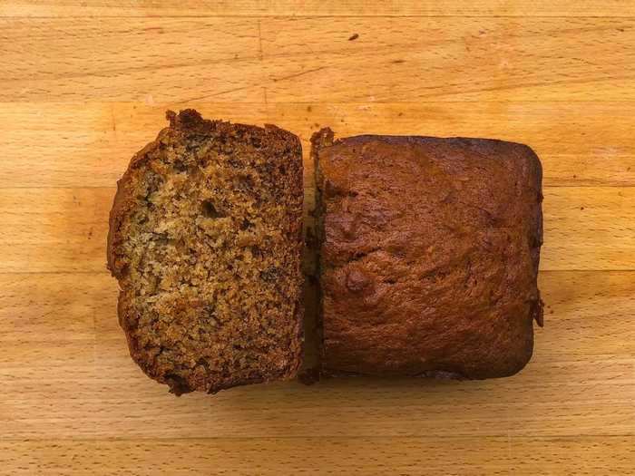 Conversely, leaving out eggs altogether resulted in a darker, flatter loaf.