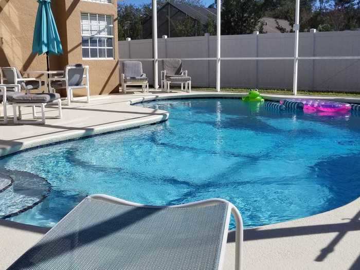 Orlando: Family-friendly four-bedroom home with a pool in Kissimmee, $130