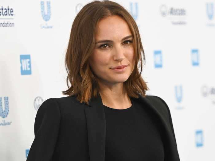 Natalie Portman also wrote her name to advocate for reallocated budgets.