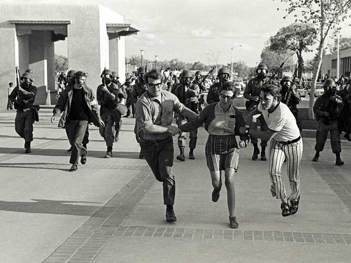 In 1970, the Kent State shootings left four university students dead.