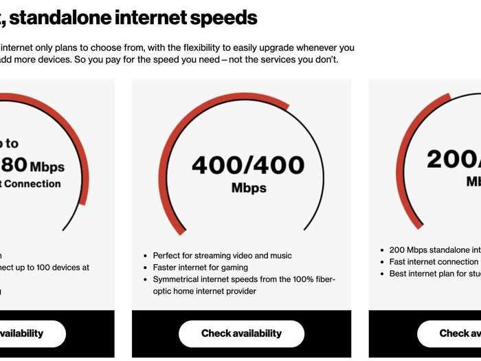 Upgrade your broadband internet package