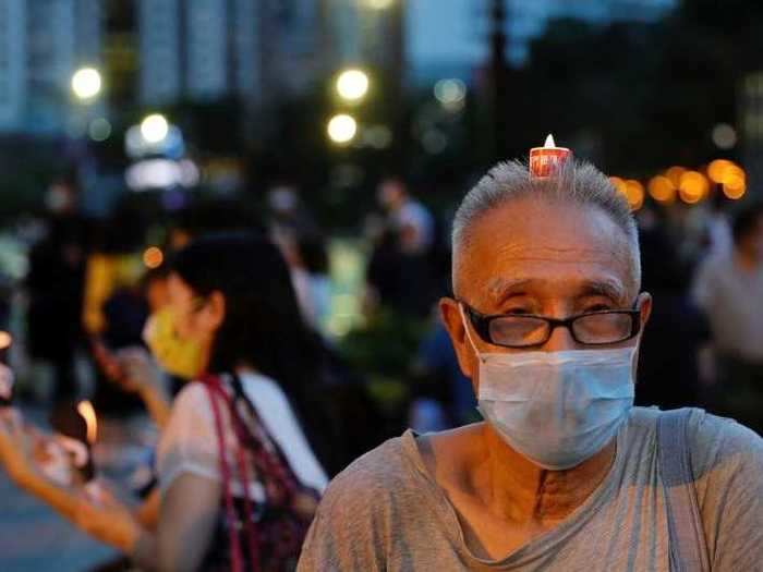 "It will be the last candlelight vigil before the national security act," chairman Lee Cheuk-yan said, according to The New York Times. "Next year will be even more dangerous. Next year they can use the national security act against the people of Hong Kong."