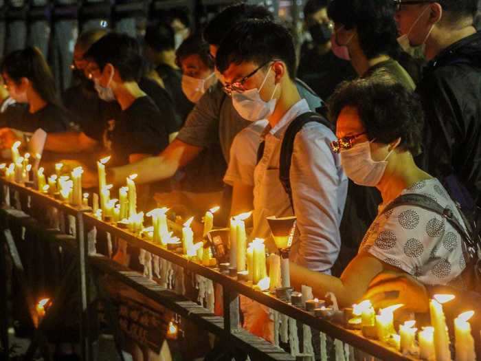 Though people gathered in numerous locations to defy the police, many fear this could be the last Tienanmen Square vigil.