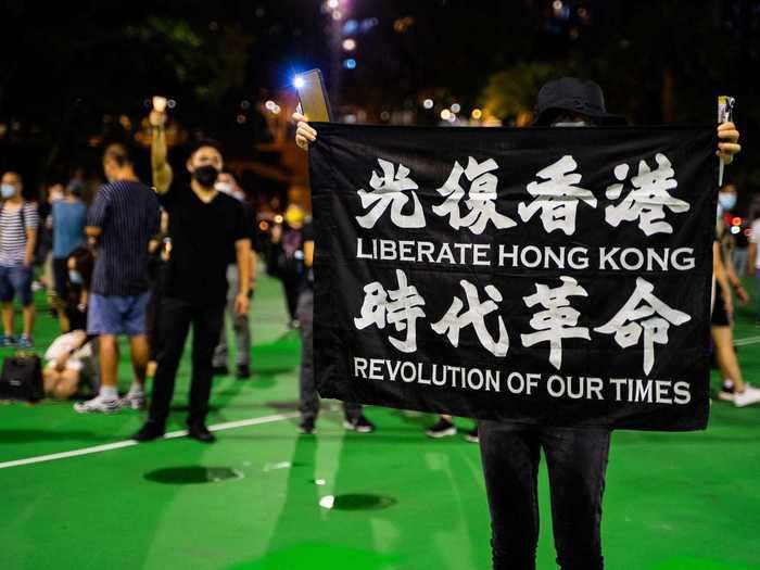 Many viewed the attempted ban on the demonstration as a way to further suppress the voices of Hong Kongers.