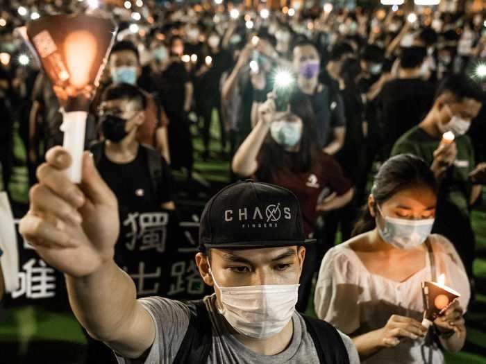 Every year on June 4, Hong Kong hosts gatherings to honor the hundreds of demonstrators who were killed by the Chinese government during a pro-democracy protest in Beijing