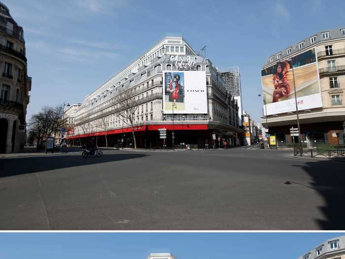 French President Emmanuel Macron tweeted, "The reopening of cafés, hotels, and restaurants marks the return of happy days!"