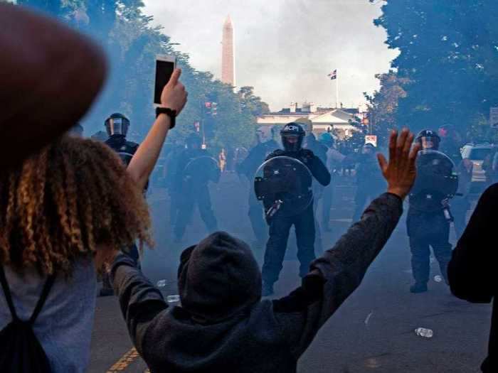 Several civil rights groups have sued the Trump administration for using tear gas against protesters in DC.