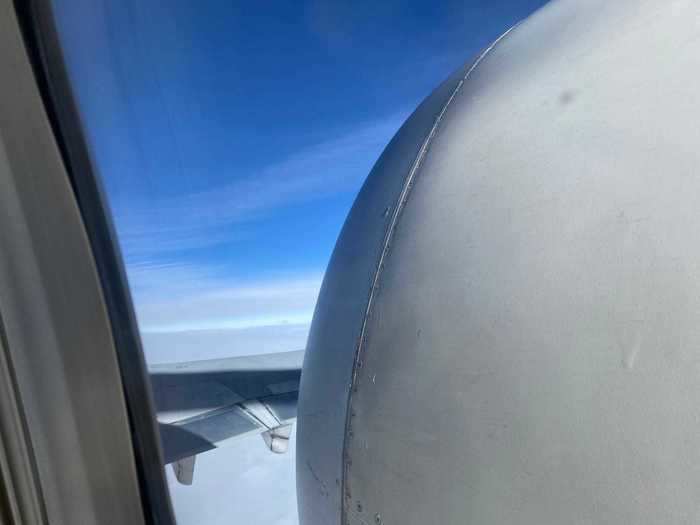 In some rows, the engine obstructed the view entirely.