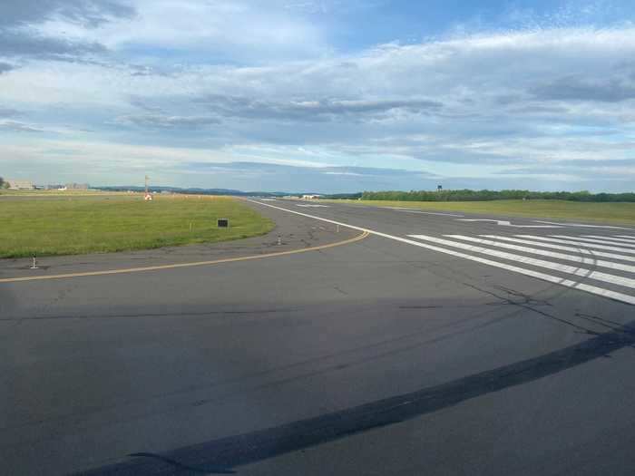 Then it took to the skies for the final time with passengers on board.