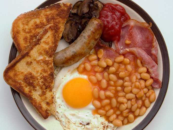 A full English is a traditional British breakfast that brings together almost every food group.