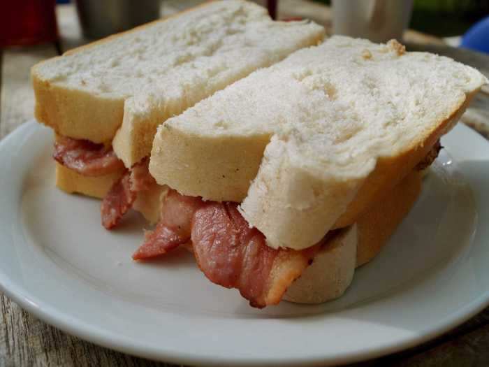 Bacon sarnies are a classic, quick meal that always hits the spot.