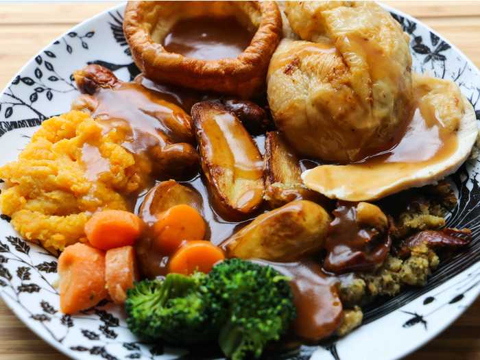 A Sunday roast is like having Thanksgiving dinner every weekend.