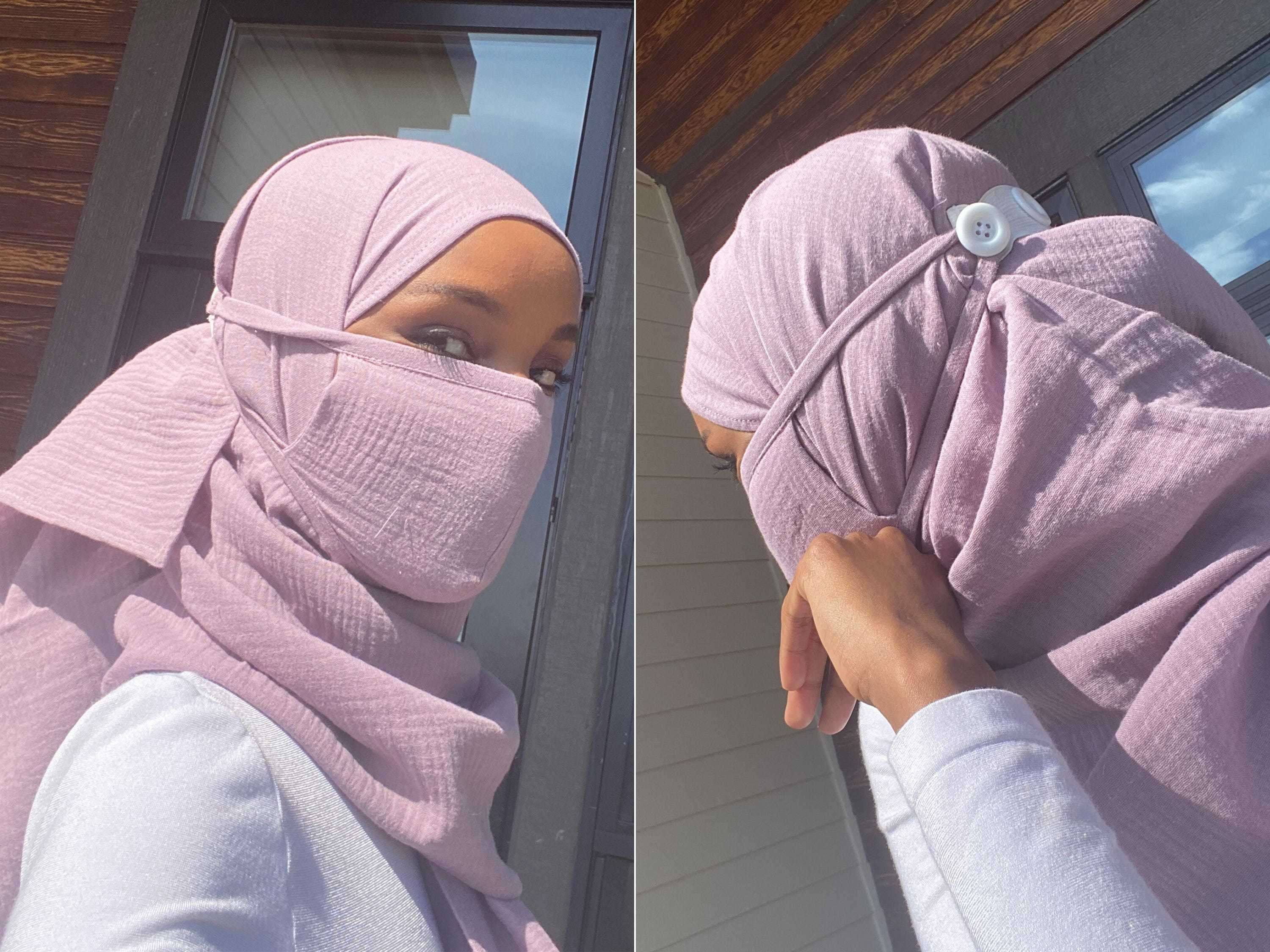 halima aden hijab face mask set
